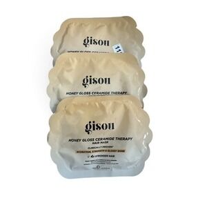 Gisou Honey Gloss Ceramide Therapy Hair Mask 10ml 3pc Sample Sachets New